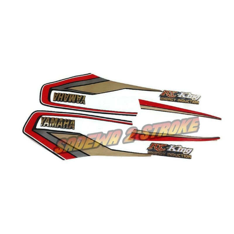 Rxking STRIPING Stickers In 1992 Red + EMBLEM AKI Flour + EMBLEM YAMAHA