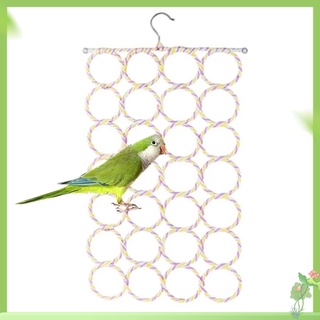 MY Bird Climbing Net Parrot Swing Toys With Hooks Bird Supplies For Cockatoos Parakeets Lovebirds (random Color) #7