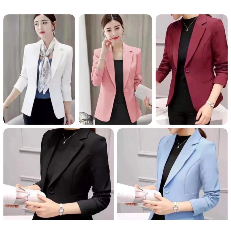 women office blazer fomal blazer | Shopee Philippines