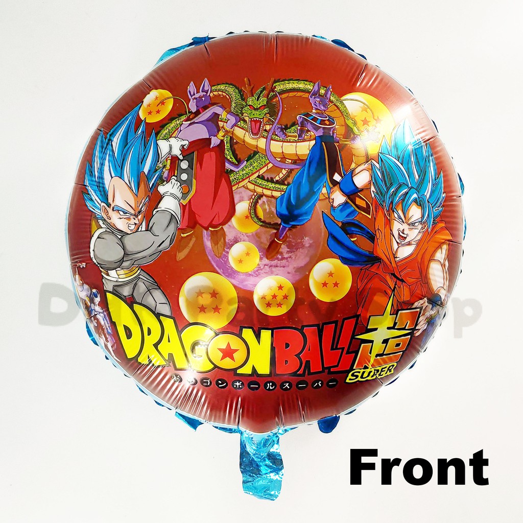 Dragonball Z Dbz Character Theme Foil Aluminum Balloon Mylar 18 Inches Round Shaped Design Shopee Philippines