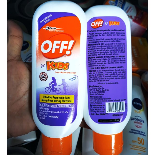 off lotion for baby