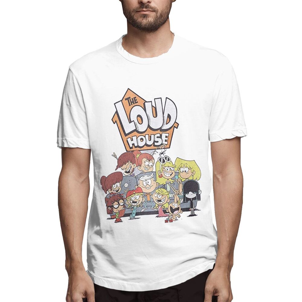 XIAOQIU Nickelodeon The Loud House men sport t-shirt casual cotton tee Birthday Gift