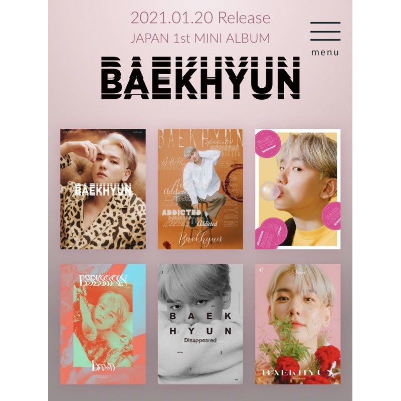 EXO baekhyun 1st mini album トレカ-