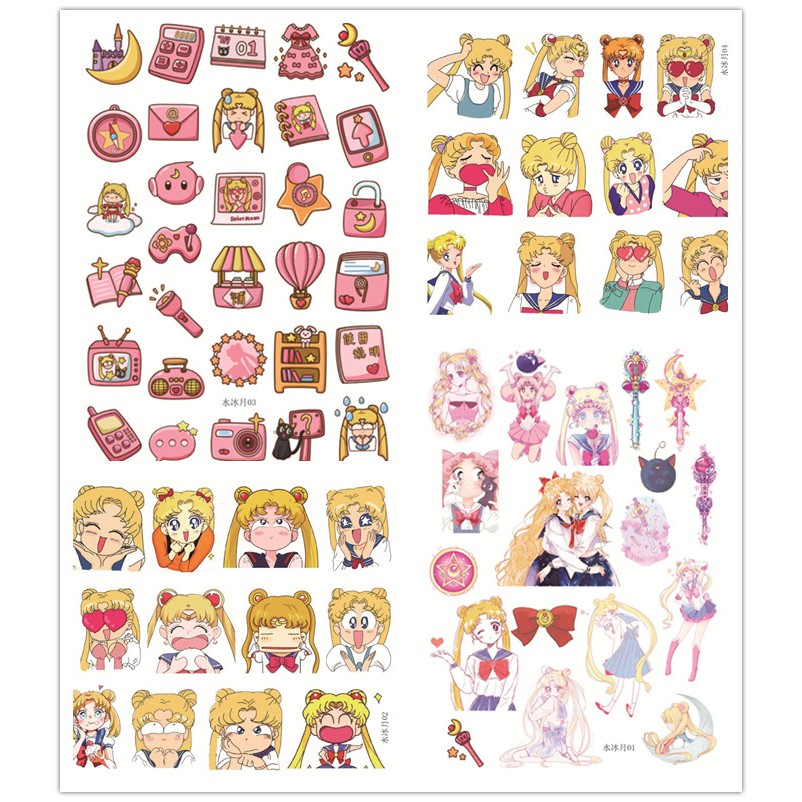 2sheets album sailor moon notebook diary adhesive stickers shopee philippines