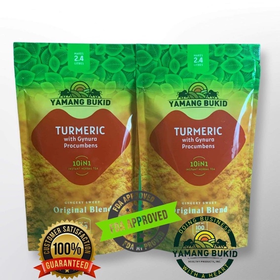 Yamang Bukid Turmeric Powder 10 in 1 Tea (2 packs 100 Grams) Shopee