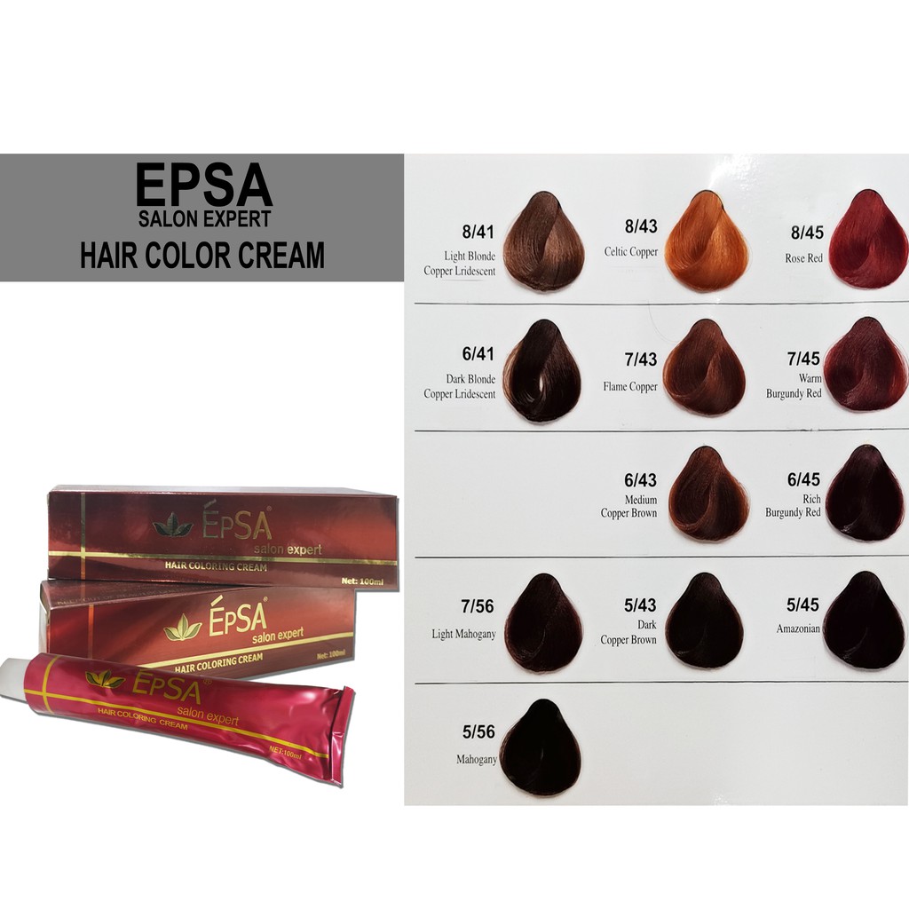 EPSA PROFESSIONAL HAIR COLOR TUBE 2 | Shopee Philippines