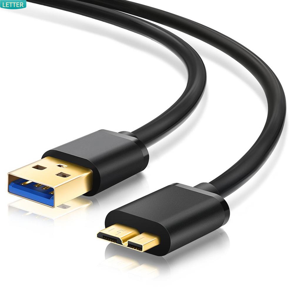 LETTER Universal Data Cable High Quality Cord USB 3.0 TypeA to Micro B Gold plated 0.5m/1m