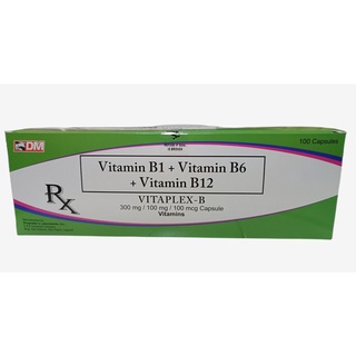 VITAPLEX B Vitamin B Complex B1 + B6 + B12 Capsules