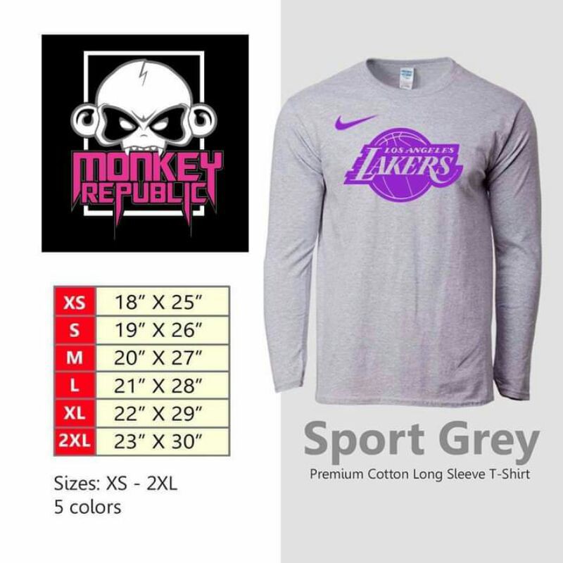 lakers warm up long sleeve shirt