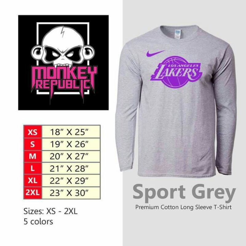 lakers long sleeve warm up