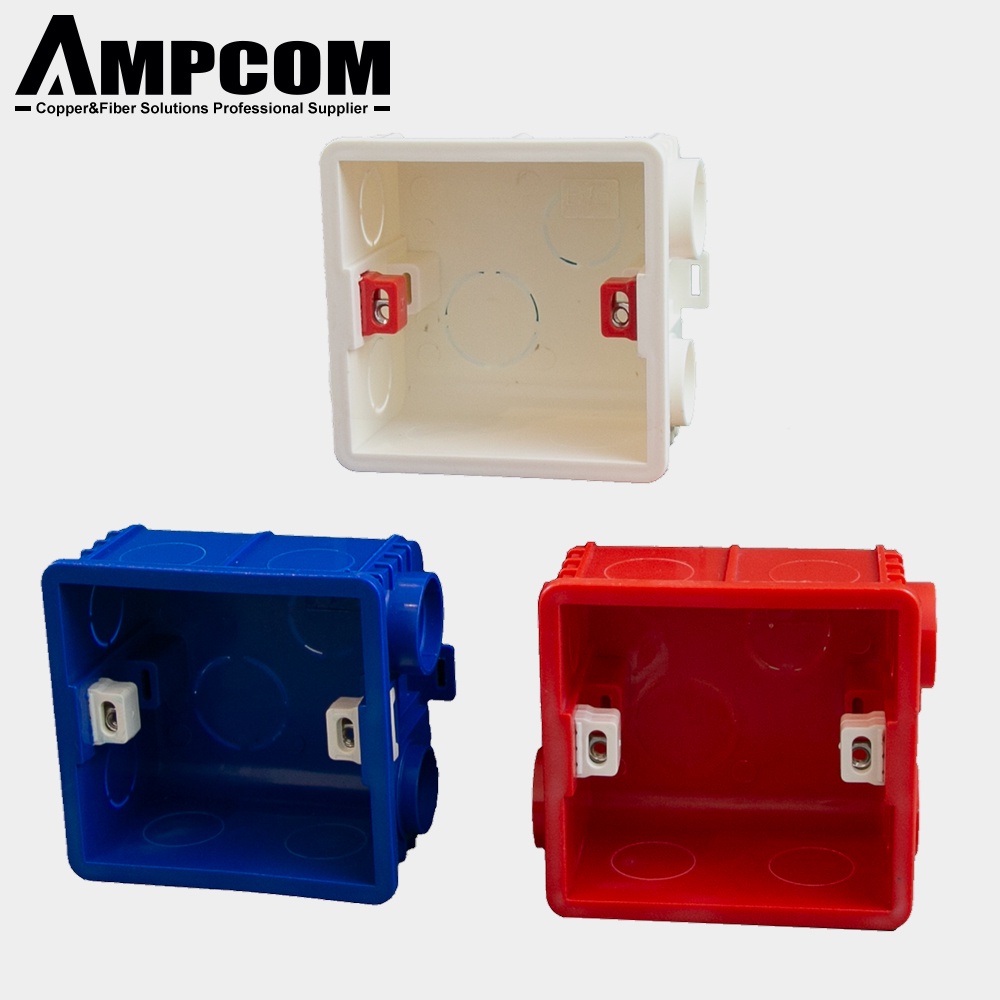 86Type Pvc Internal Mount Adjustable Junction Box, Hidden