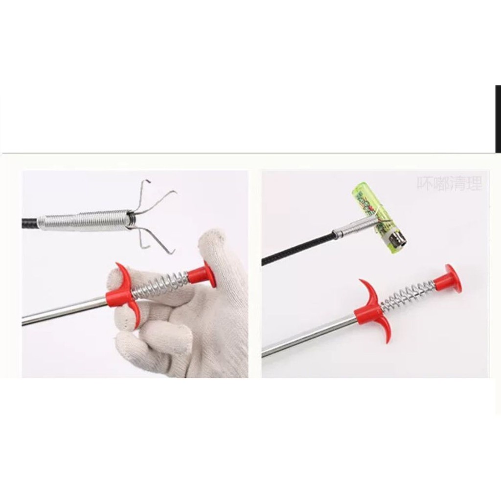160cm/60cm Drain Snake, Drain Cleaner Sticks Clog Remover Cleaning Tools Household pang tangal bara
