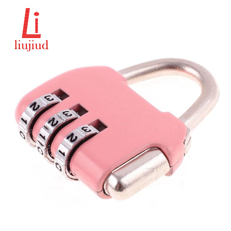 pink combination padlock