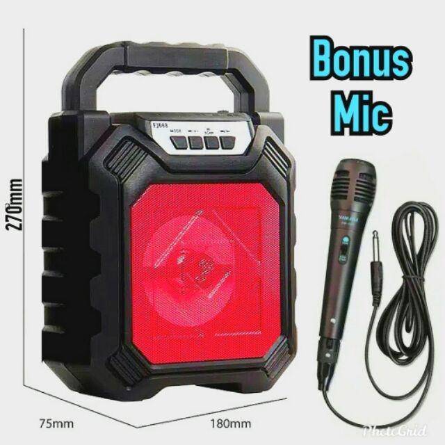 Bluetooth Speaker + Mic Karaoke Yd 668 