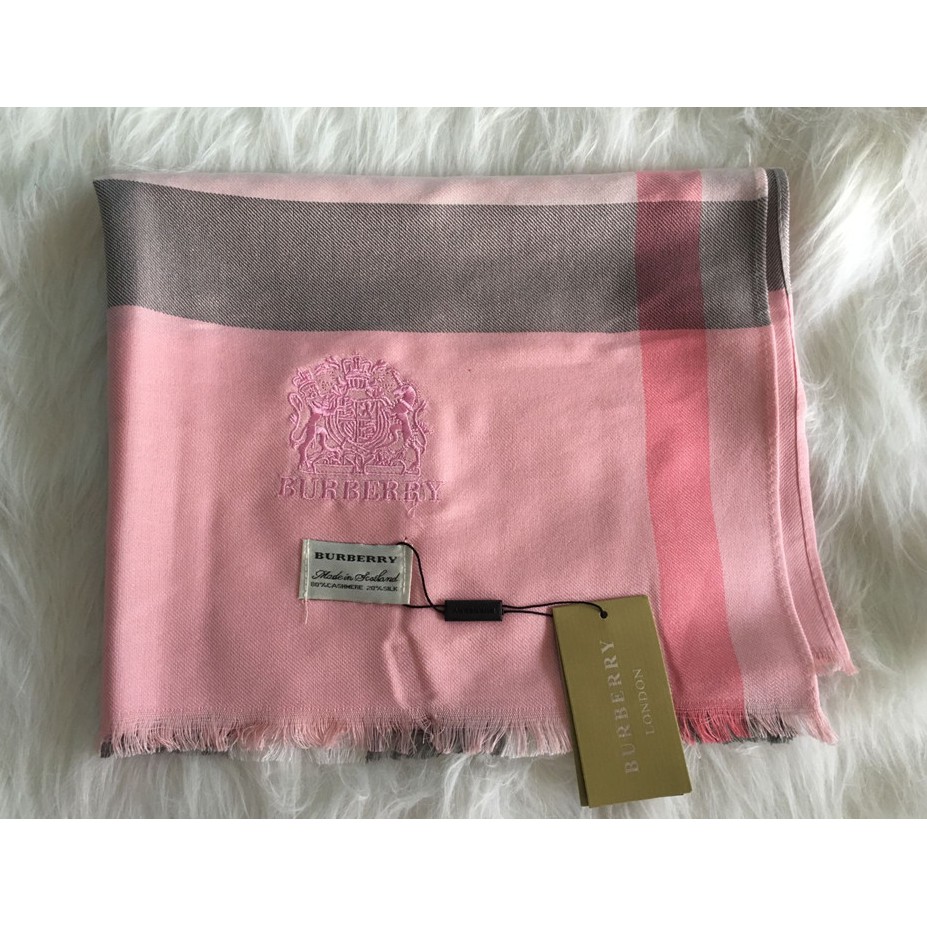 burberry scarf embroidered