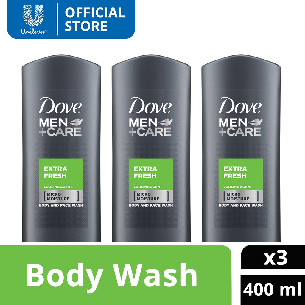 Dove Men+Care Extra Fresh Men Body Wash 400ML 3X Shopee Philippines
