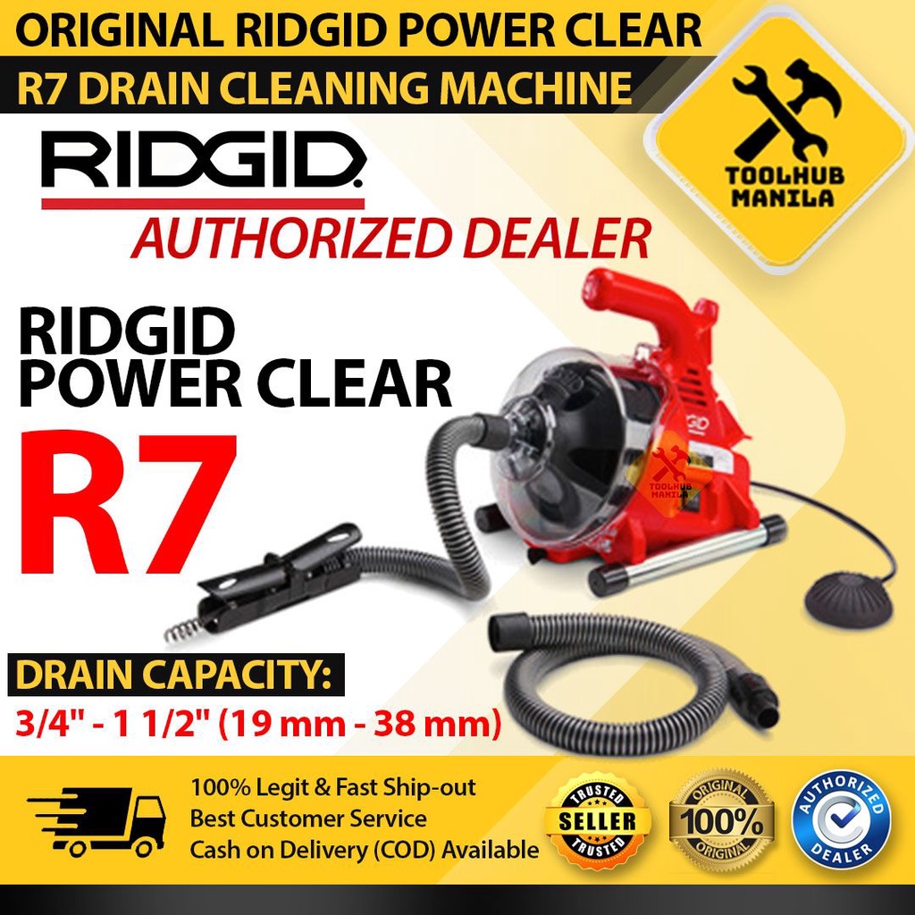 RIDGID PowerClear R7 Drain Cleaning Drain Auger Machine Shopee Philippines