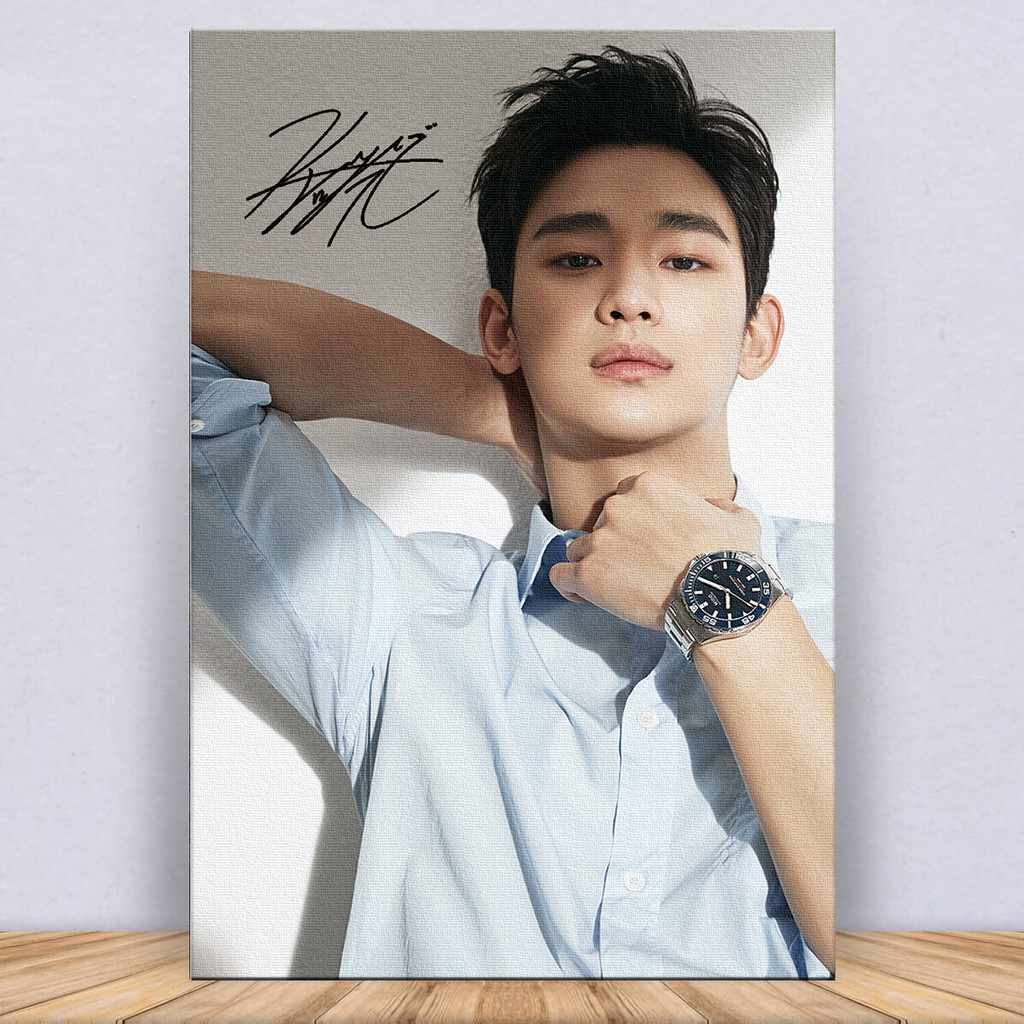 Kim Soo-Hyun Canvas Wall Art Decor Digital Painting with Frame | Shopee ...