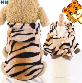 27Pets Pet Dog Costume  Cat Clothes For Pets Dogs Cats Halloween Costume Cosplay Tiger Warm Two Leg Coat gatos mascotas Drop Shipping #3