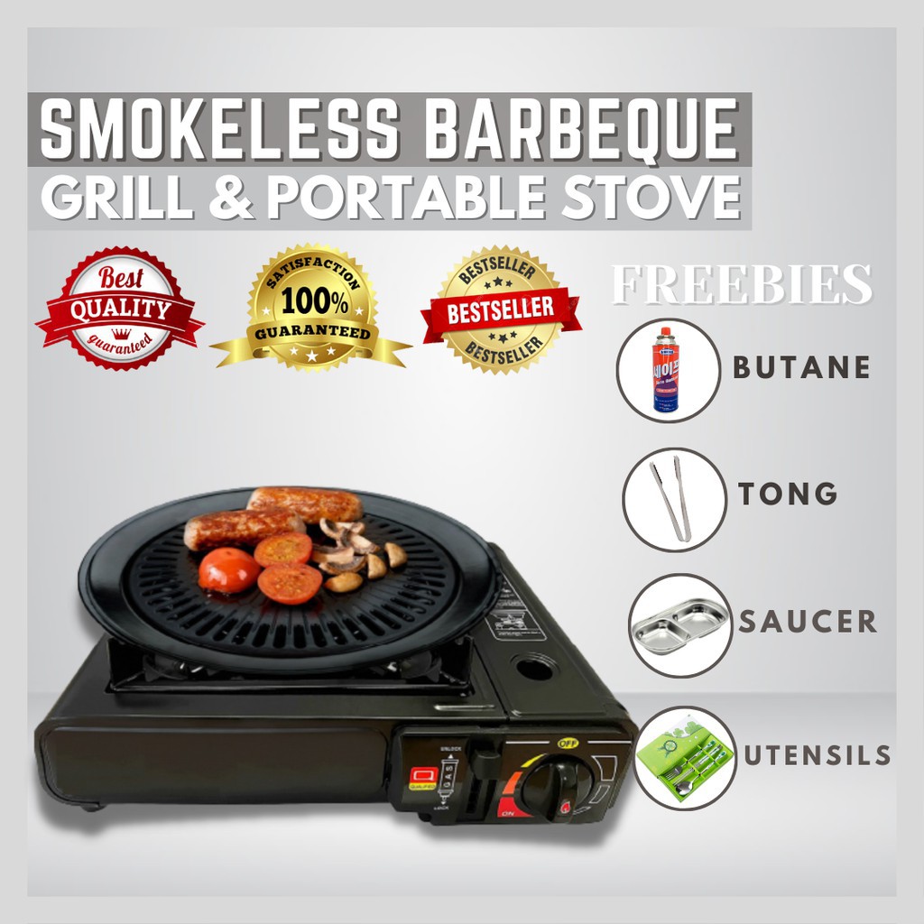 griller samgyupsal New Smokeless Round Grill & Portable Stove
