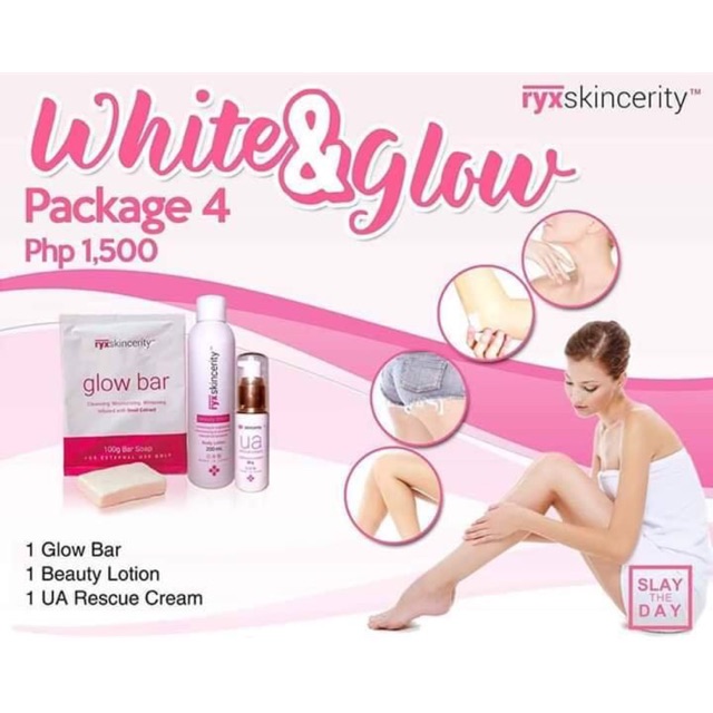RYX SKINCERITY WHITE AND GLOW SET (GLOWBAR, LOTION AND UA CREAM ...