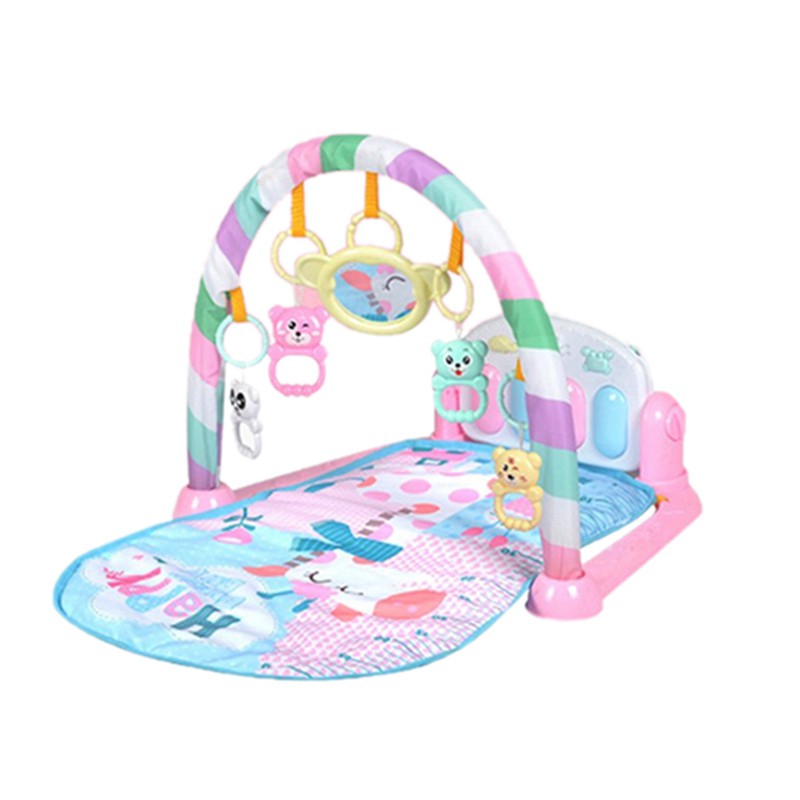 pink baby play gym