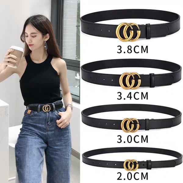 Belt C Korean Fashion Women Lady's Belts Leather Metal Buckle Waist ...