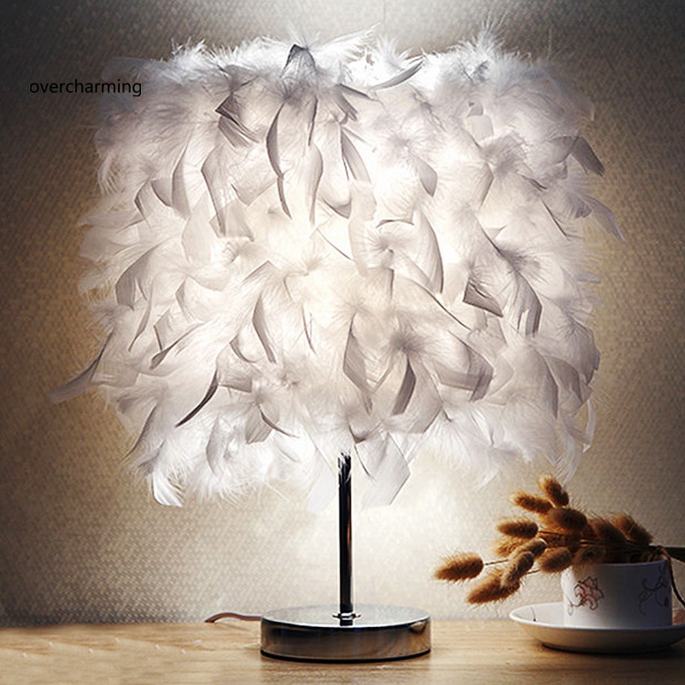 feather bedside lamp