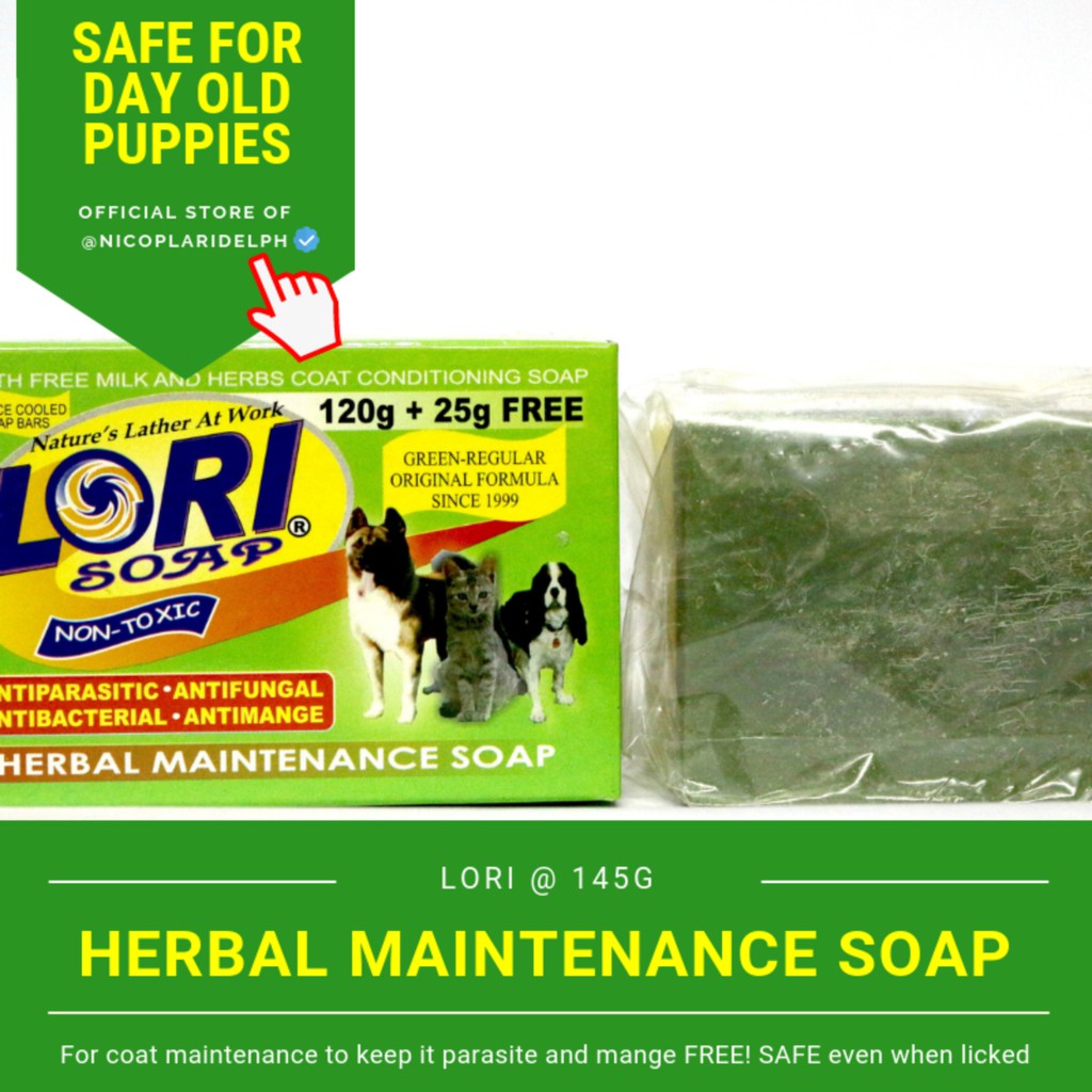 Lori Herbal Maintenance Soap for Protection from Tick, Flea and Mange