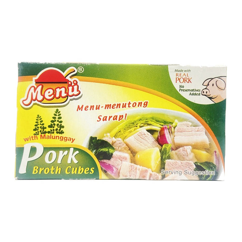 Menu Pork Broth Cubes with Malunggay 60g (10g x 6pcs) Shopee Philippines