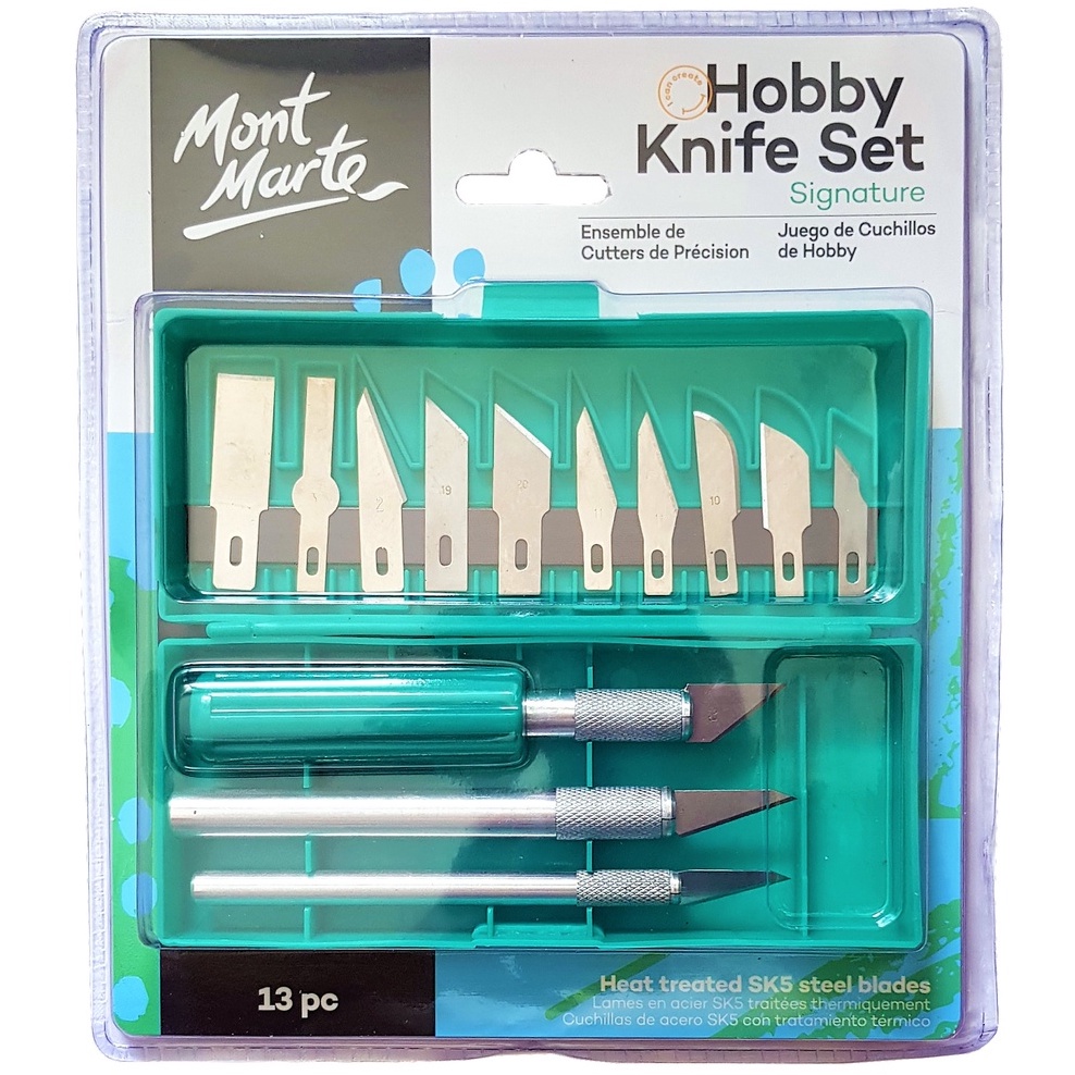 Mont Marte Hobby Knife Set SK5 Blades 13pcs Shopee Philippines
