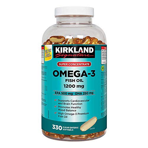 Kirkland Signature super Concentrate Omega-3 Fish Oil 1200 mg 330