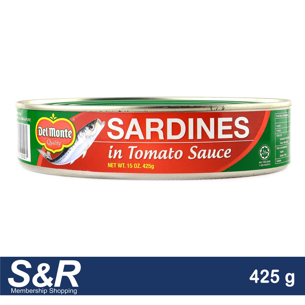 Del Monte Sardines in Tomato Sauce 425g Shopee Philippines