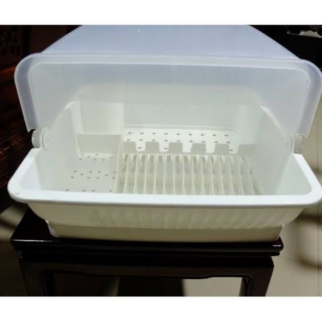 plastic dish drainer with cover