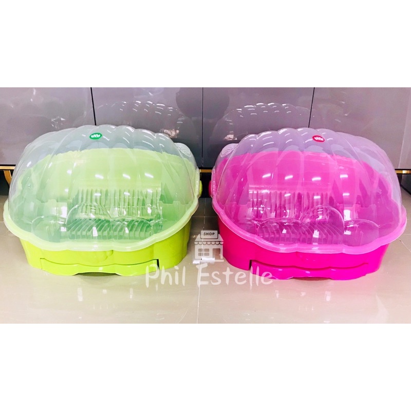 Uniglobal 8810 Clam Shell Dish Rack Organizer with cover Dish Drainer