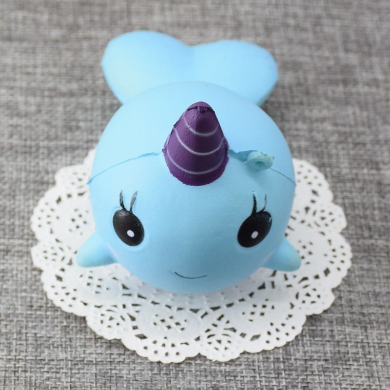 blue narwhal squishy