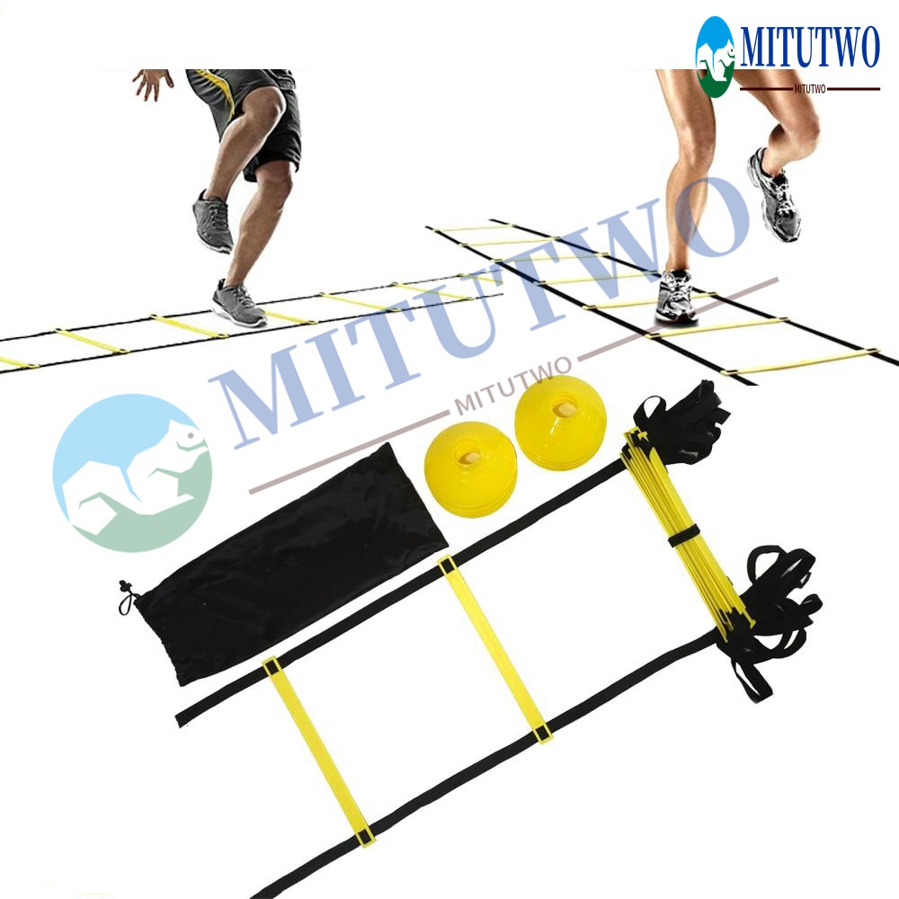 Training Agility Ladder 3/4/6m Adjustable Agility Ladder Footwork, Coordination & Speed