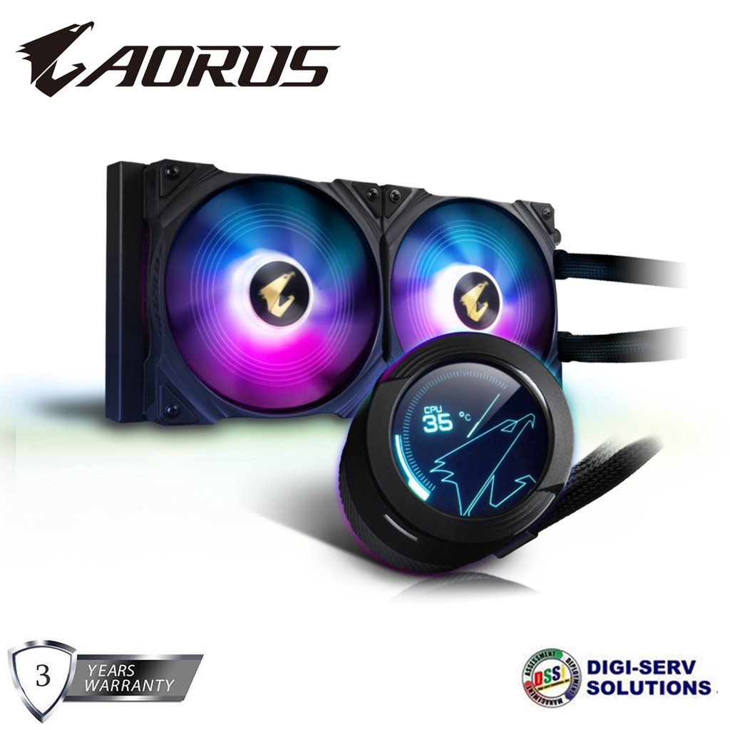 Gigabyte GPAORUSWATERFORCEX280 AORUS WATERFORCE AIO W/ Circular LCD