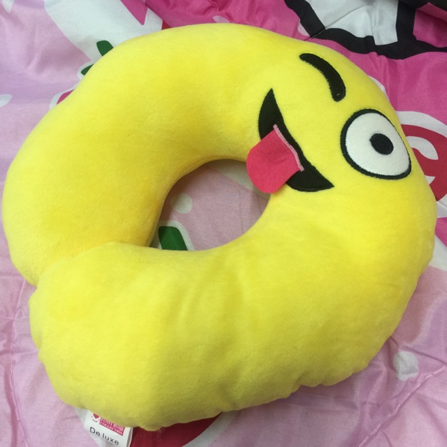 emoji travel pillow