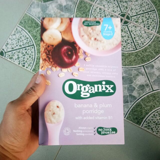 organix banana & plum porridge