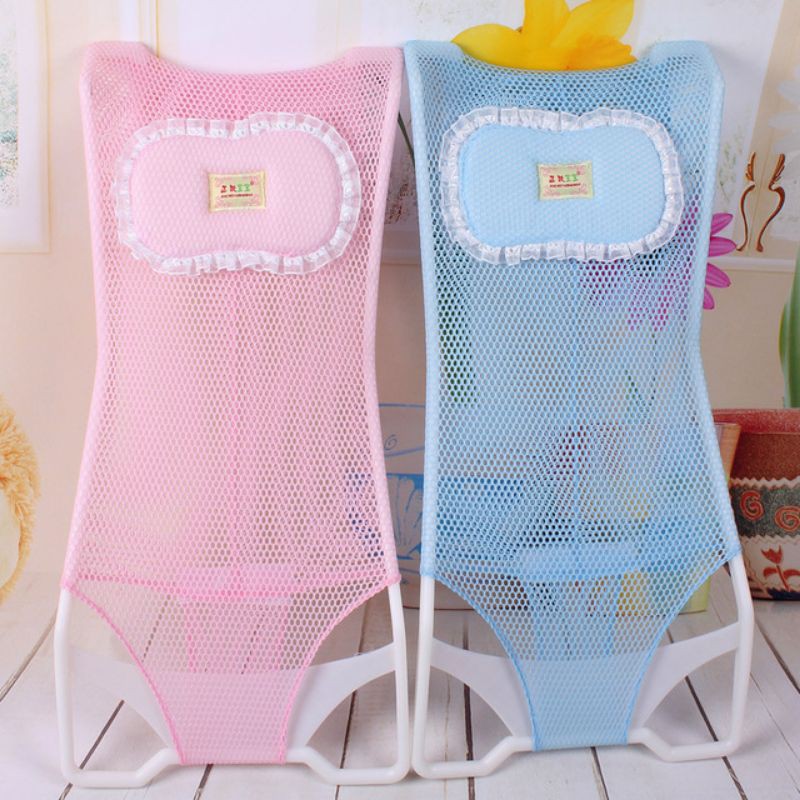 New Born Baby Bathtub Mesh Net Hammock, Safety Antislip Shower Bed
