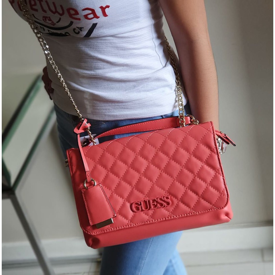 guess pink crossbody