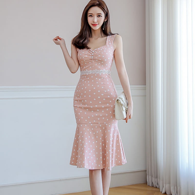 lace detail bodycon dress