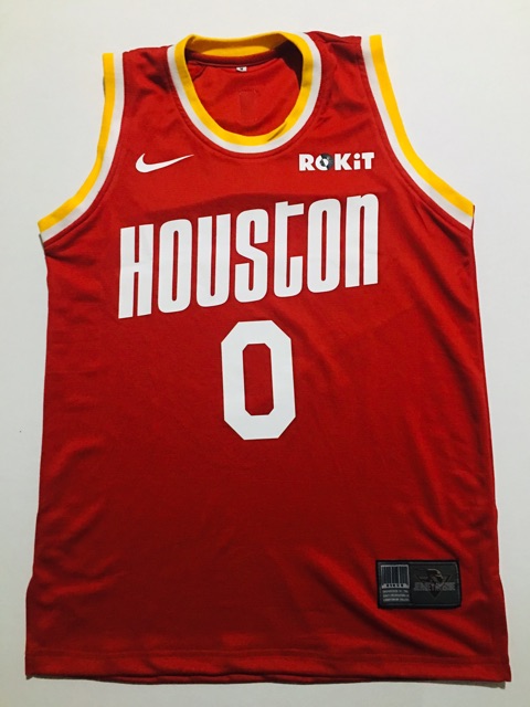 red and yellow rockets jersey