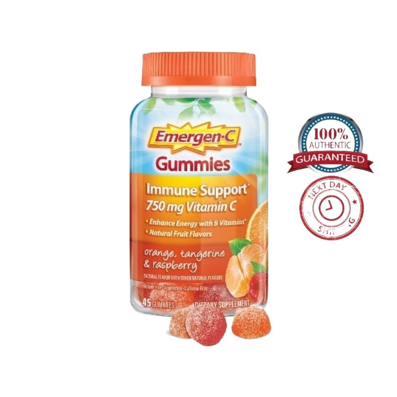 EmergenC Immune Support 750 mg Vitamin C Gummies (45 Gummies) Shopee