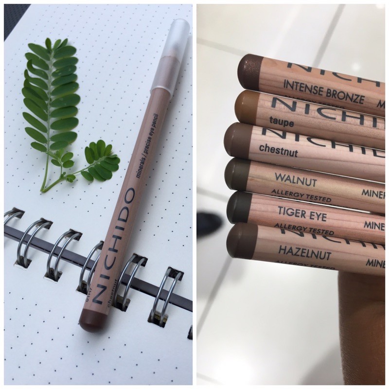 Nichido Minerals Precise Eye Pencil 6 Shades Shopee Philippines