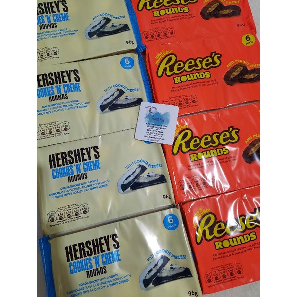 HERSHEY'S COOKIES N CREAM ROUNDS/ REESE'S ROUNDS 96g Shopee Philippines
