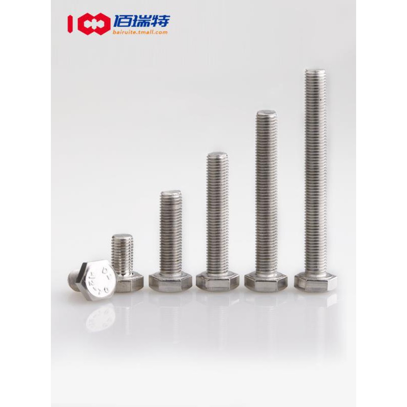 304 Stainless Steel Hexagon Screw Thin Tooth And Treatment M 6 M 8 M 10m 12 X 0 75 X 1 0 X 1 25 X 1 5 Shopee Philippines