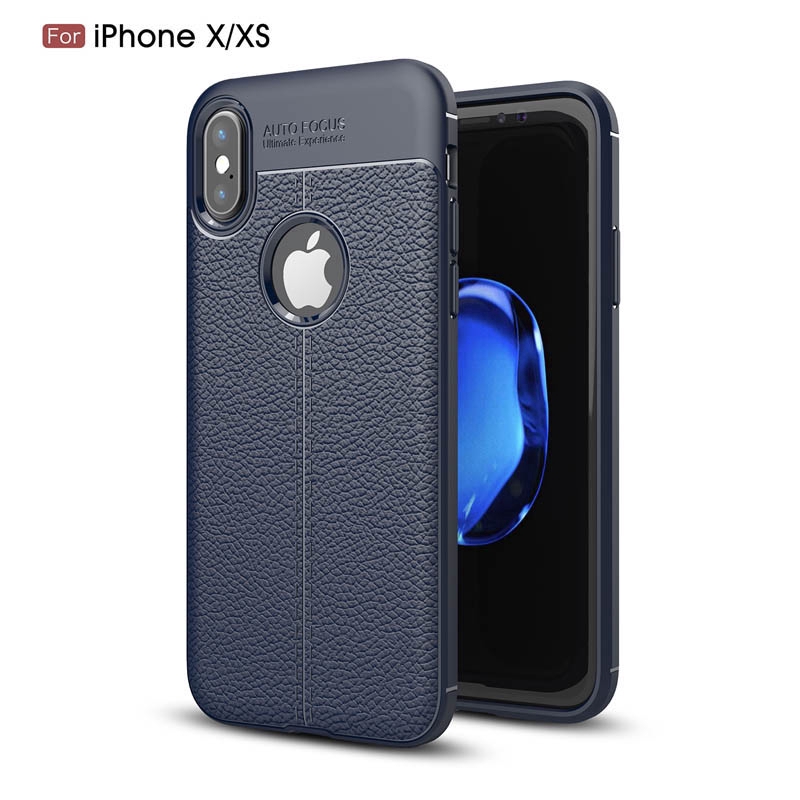 Iphone Se 16 Se2 X Xs Xr Max 8 7 6 6s 5 5s Se Plus Silicone Case Litchi Grain Soft Phone Cover Shopee Philippines