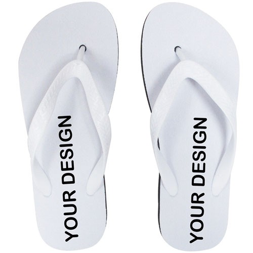 custom printed flip flops